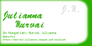 julianna murvai business card